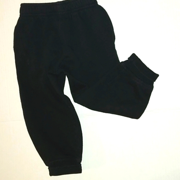 EUC Unisex NIKE Black warm Jogger pants with Large White Swoosh detail - Picture 10 of 12